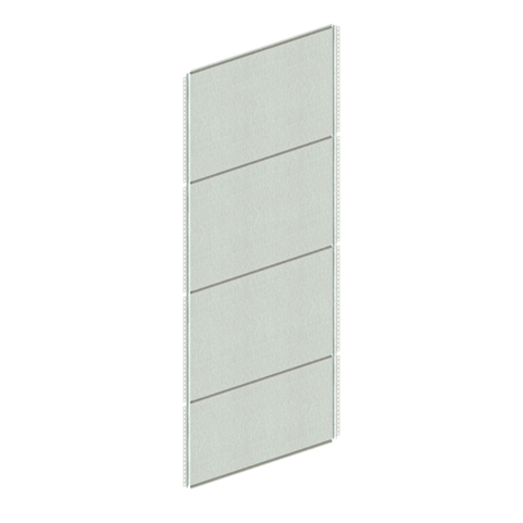 META CLIP Rückwand Verzinkt - Komplett HxL 2500x1000 mm mit Sicke | Rückwand Lagerregal