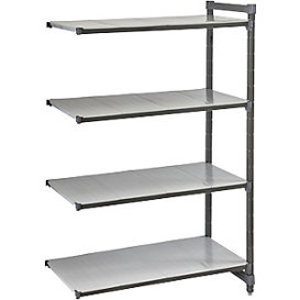 Kunststoff Steckregalsystem 875mm - Fachboden 835x610mm - Anbauregal mit glattem Boden