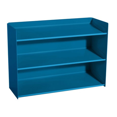 Brillantblaues Sichtboxen-Regal (RAL 5007) - 430 x 155 x 310 mm - ZB3901.5007