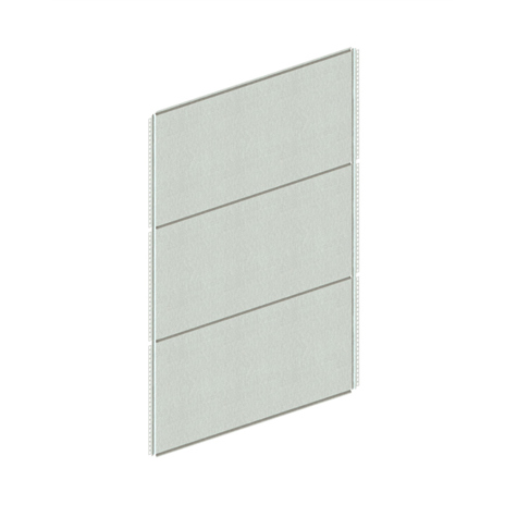 META CLIP Rückwand für Lagerregal - Verzinkt, Komplett, 2000x1300 mm mit Sicke