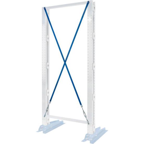 Kreuzverband KRM - Achsmass 1500 mm, Ständerhöhe 2000 mm | Ideal für Kragarmregale
