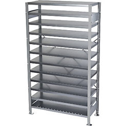 Steckregal für Regalkästen - Grundregal (HxB: 1790 x 1000 mm, Tiefe: 300 mm) - Ohne Kästen