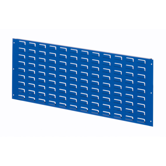 RasterPlan Regalrückwand Schlitzplatte RAL 5010 - H450 x B1000 mm inkl. Quertravers