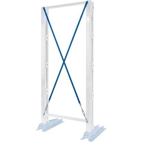 Kreuzverband KRM - Achsmass 1500 mm, Ständerhöhe 2500 mm | Kreuzstrebe für Kragarmregal
