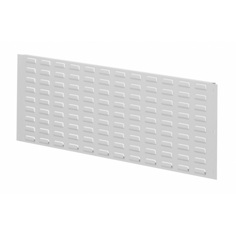 RasterPlan Regalrückwand Schlitzplatte RAL 7035 - H450 x B1000 mm inkl. Quertravers
