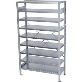 Steckregal mit 9 Böden für Regalkästen – HxB 1790 x 1000 mm, Tiefe 400 mm, ohne Kästen