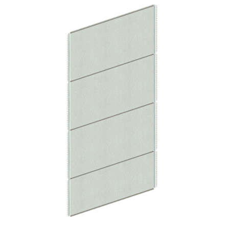 CLIP Rückwand 2500 x 1300 mm - Komplettset für Lagerregale