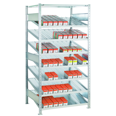 SCHULTE Kanban Regal MULTIplus150 - 7+1 Böden - 2000x1000x500 mm - Nr. 13640