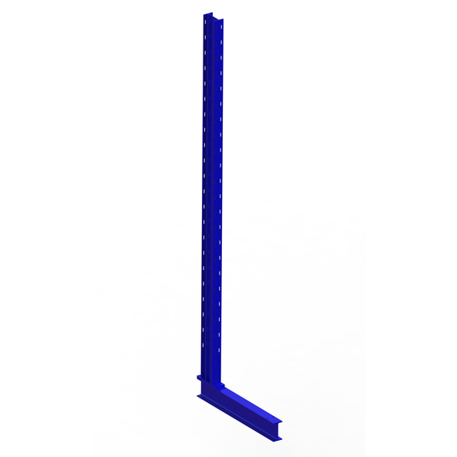 KR Ständer IPE 120 - Einseitig 2500 x 600 - RAL 5010 - Enzianblau - Multistrong L - Kragarmregal
