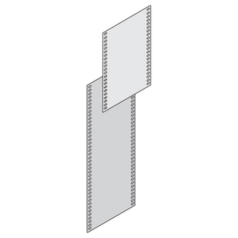 Rückwand für Schraubregal - Stahl, RAL 7035, Vollblech, HxT 525 x 800 mm
