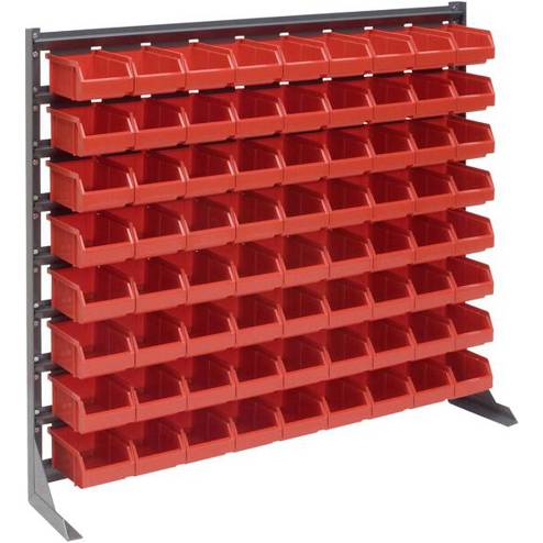 SWG 962075 Wandpaneel mit Lagerfixkästen - Rot (L x B x H: 1020 x 200 x 900 mm) - 1 Stück