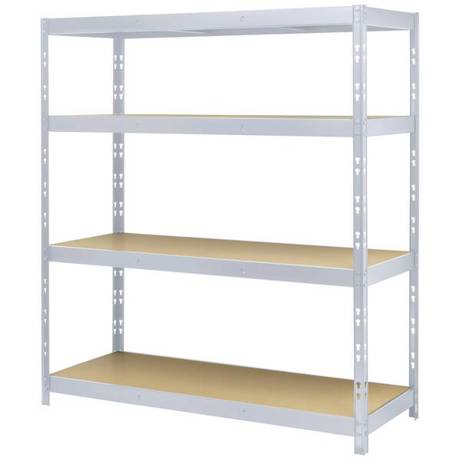 TOOLCRAFT Weitspannregal Grundmodul TO-8701227 - 350 kg | Metall (verzinkt) | MDF Platte | 1600 x 1800 x 600 mm