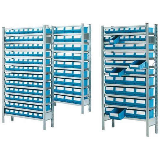 Ordnungsregal Grundfeld - 5 Fachböden (BxTxH: 1060x625x2000 mm) - Unbestückt
