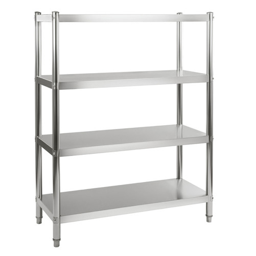 GastroHero Edelstahl Regal Basic - 2000x500x1800 mm - Premium Lebensmittelregal für Gastronomie