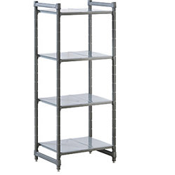 Kunststoff Steckregal System - Glattes Fachbodenregal (BxT 680 x 540 mm) - Grundregal mit 760 mm Breite