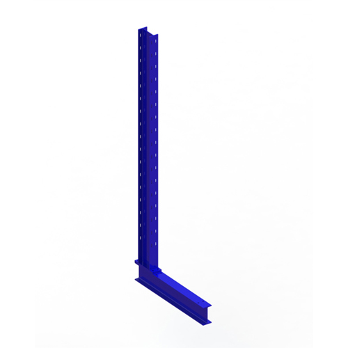 KR Ständer IPE 140 Einseitig 2000 x 600 - RAL 5010 Enzianblau - Komplett M - Kragarmregal Einseitig