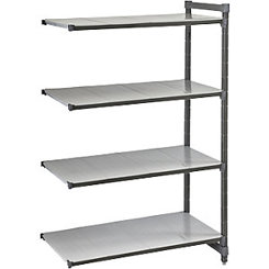 Kunststoff Steckregalsystem - Anbauregal mit glattem Boden | Fachboden 680 x 540 mm | Breite 720 mm
