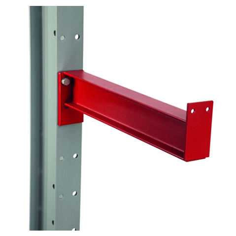 K 3000 Kragarm mit fester Abrollsicherung - 405 mm - 1115 kg - RAL 3000 - Kompatibel mit IPE 120/140/160