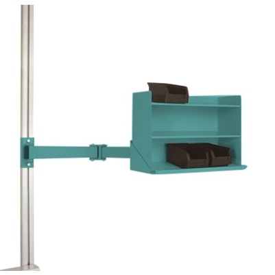 Doppelgelenk ESD-Sichtboxen-Regal-Halter - UNIVERSAL & CANTOLAB | BxTxH: 435 x 165 x 120 mm | LZK8248.5021