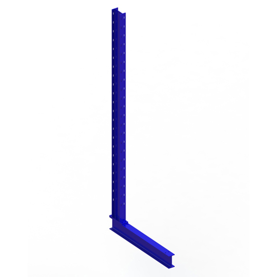 KR Ständer IPE 140 einseitig 2500 x 800 - RAL 5010 Enzianblau - Kragarmregal einseitig - Multistrong M