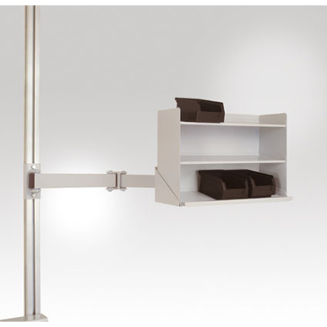 ESD Sichtboxen Regal in Resedagrün RAL 6011 - BxTxH: 430 x 155 x 310 mm (LZK3901.6011)