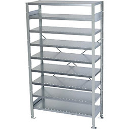 Steckregal für Regalkästen - Grundregal - HxB 1790 x 1000 mm - Tiefe 400 mm - 9 Böden - ohne Kästen