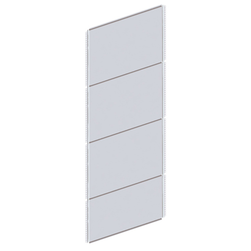 CLIP Rückwand 2500 x 1000 mm - Komplettset RAL 7035 für Lagerregale
