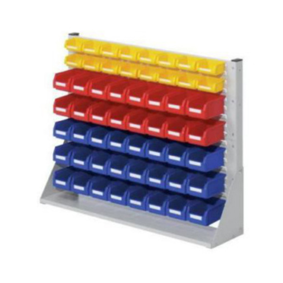 Ständer-Systemeinheit Mod. 25 - 760x1000x240 mm, RAL 7035 Lichtgrau